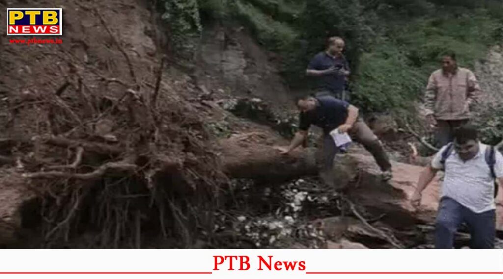 himachal Pardesh monsoon sirmaur landslide rescue operation three workers trapped heavy rain