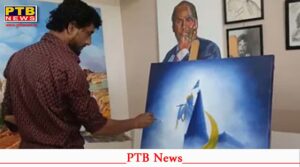janmashtami 2026 muslim artist from gujarat created unique oil paintings of lord krishna