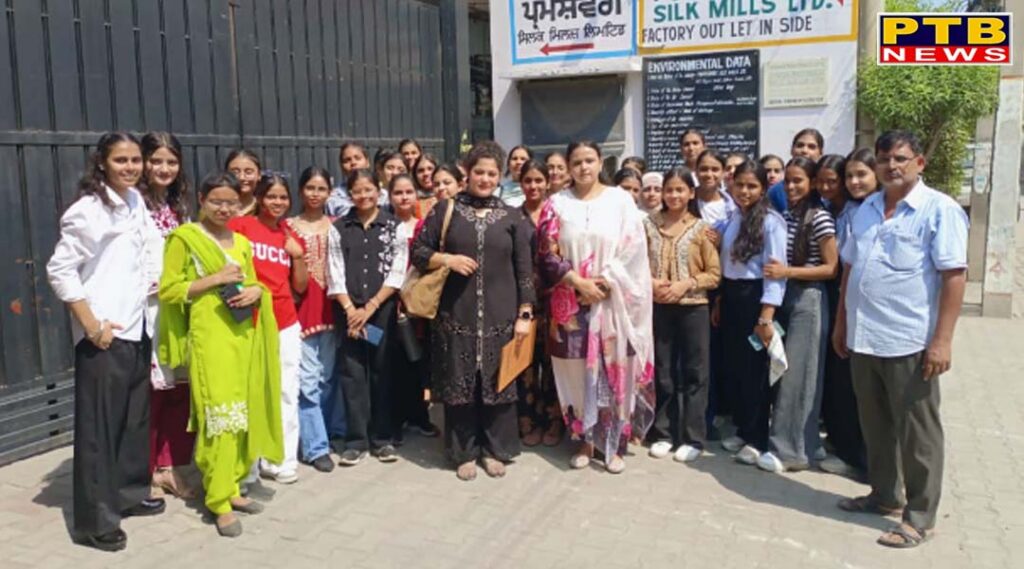 Fashion Designing Department of PCM SD College for Women, organized an industrial visit