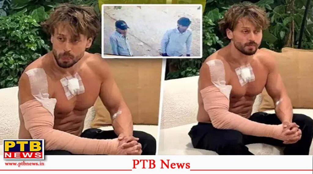 Actor Tiger Shroff Firing Case images of the after attackers motorcycle used in the incident recovered