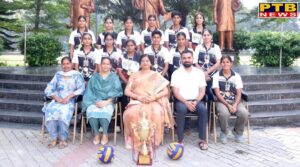 HMV Volleyball Team Clinches Gold at Inter-College Championship
